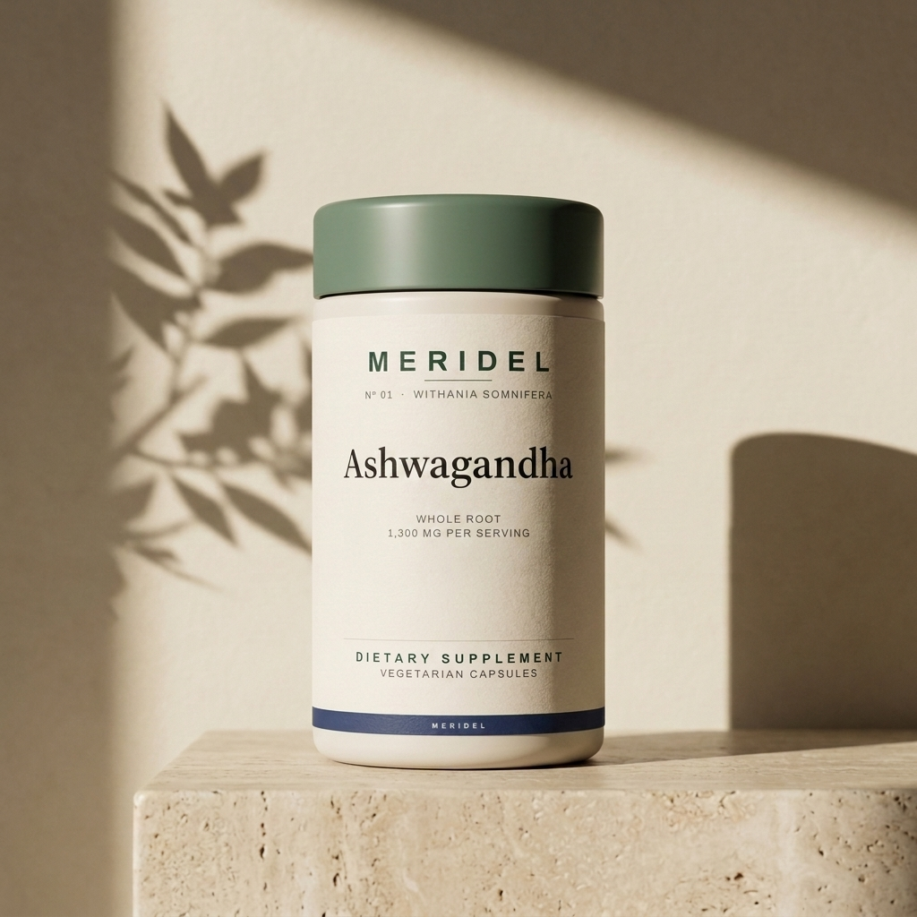 Meridel Ashwagandha — product bottle